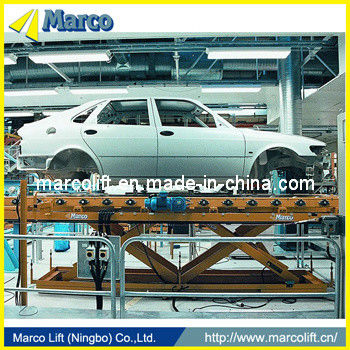 Tableau de levage fixe à deux ciseaux Marco pour ligne de production automobile dans le secteur automobile